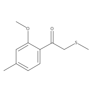 1-(2-Methoxy-4-methylphenyl)-2-(methylsulfanyl)ethan-1-one结构式