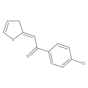 2'-(2-Thienylidene)-4-chloroacetophenone结构式