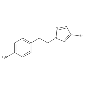 4-[2-(4-bromo-1H-pyrazol-1-yl)ethyl]aniline Structure