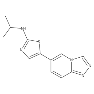 5-([1,2,4]Triazolo[4,3-a]pyridin-6-yl)-N-isopropylthiazol-2-amine Structure