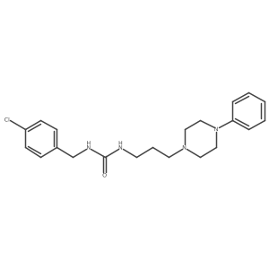 1-(4-Chlorobenzyl)-3-(3-(4-phenylpiperazin-1-yl)propyl)urea Structure