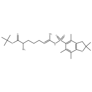 tert-Butyl Nw-((2,2,4,6,7-pentamethyl-2,3-dihydrobenzofuran-5-yl)sulfonyl)-L-argininate Structure