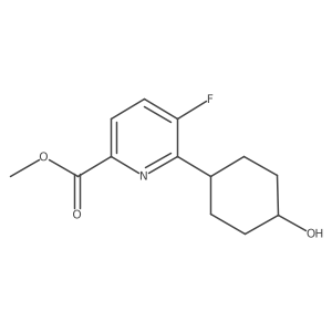 Methyl 5-fluoro-6-(4-hydroxycyclohexyl)picolinate Structure