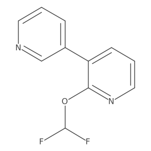 2-(Difluoromethoxy)-3-(pyridin-3-yl)pyridine Structure