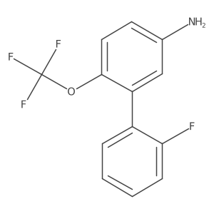 2'-Fluoro-2-(trifluoromethoxy)biphenyl-5-amine Structure