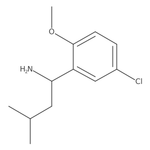 1-(5-Chloro-2-methoxyphenyl)-3-methylbutan-1-amine结构式