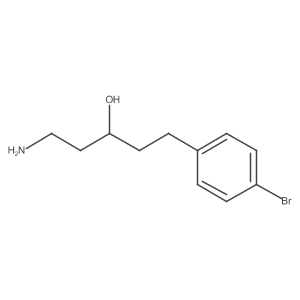 1-Amino-5-(4-bromophenyl)pentan-3-ol结构式