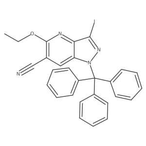 1h-Pyrazolo[4,3-b]pyridine-6-carbonitrile,5-ethoxy-3-iodo-1-(triphenylmethyl)-结构式