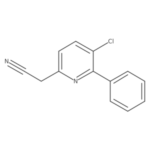 2-(5-Chloro-6-phenylpyridin-2-yl)acetonitrile结构式
