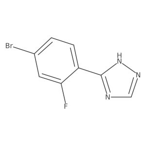 3-(4-bromo-2-fluorophenyl)-4H-1,2,4-triazole Structure