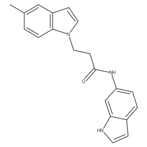 N-(1H-indol-6-yl)-3-(5-methyl-1H-indol-1-yl)propanamide Structure