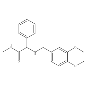 2-{[(3,4-dimethoxyphenyl)methyl]amino}-N-methyl-2-phenylacetamide Structure