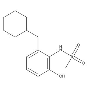 N-(2-(Cyclohexylmethyl)-6-hydroxyphenyl)methanesulfonamide Structure