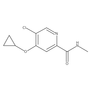 5-Chloro-4-cyclopropoxy-N-methylpicolinamide结构式