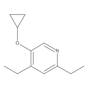 5-Cyclopropoxy-2,4-diethylpyridine结构式