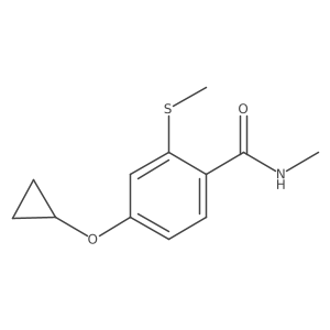 4-Cyclopropoxy-N-methyl-2-(methylthio)benzamide结构式