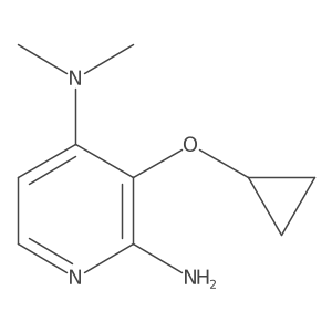 3-Cyclopropoxy-N4,N4-dimethylpyridine-2,4-diamine Structure
