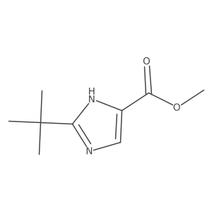 methyl 2-tert-butyl-1H-imidazole-5-carboxylate结构式