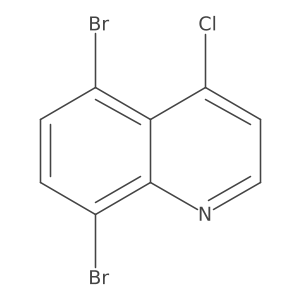 5,8-Dibromo-4-chloroquinoline Structure