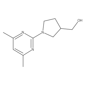 (1-(4,6-Dimethylpyrimidin-2-yl)pyrrolidin-3-yl)methanol结构式