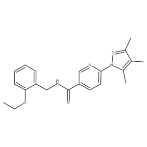 N-(2-ethoxybenzyl)-6-(3,4,5-trimethyl-1H-pyrazol-1-yl)nicotinamide Structure