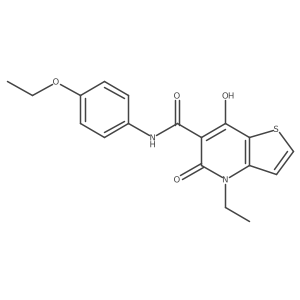 N-(4-ethoxyphenyl)-4-ethyl-7-hydroxy-5-oxo-4H,5H-thieno[3,2-b]pyridine-6-carboxamide结构式