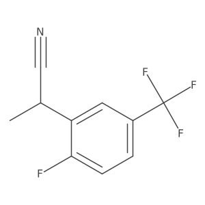 2-[2-Fluoro-5-(trifluoromethyl)phenyl]propanenitrile Structure