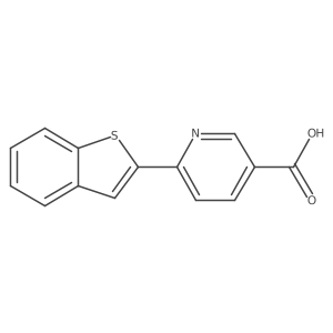6-[Benzo(b)thiophen-2-yl]nicotinic acid结构式