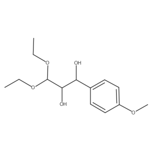 3,3-Diethoxy-1-(4-methoxyphenyl)propane-1,2-diol Structure