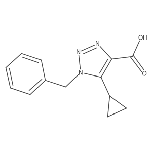 1-benzyl-5-cyclopropyl-1H-1,2,3-triazole-4-carboxylic acid结构式
