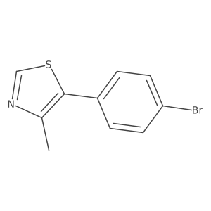 5-(4-Bromophenyl)-4-methyl-1,3-thiazole Structure