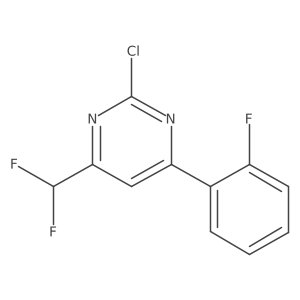 2-Chloro-4-(difluoromethyl)-6-(2-fluorophenyl)pyrimidine结构式