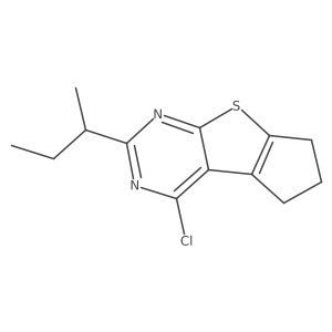 10-(Butan-2-yl)-12-chloro-7-thia-9,11-diazatricyclo[6.4.0.0,2,6]dodeca-1(12),2(6),8,10-tetraene Structure