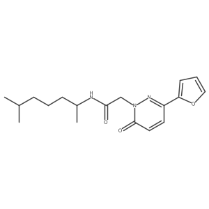 N~1~-(1,5-dimethylhexyl)-2-[3-(2-furyl)-6-oxo-1(6H)-pyridazinyl]acetamide结构式