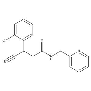 Benzenepropanamide, 2-chloro-I(2)-cyano-N-(2-pyridinylmethyl)-结构式