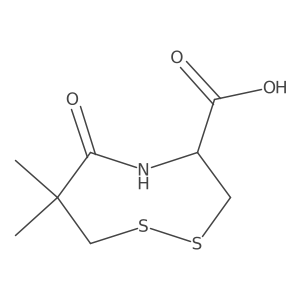 (4S)-7,7-dimethyl-6-oxo-1,2,5-dithiazocane-4-carboxylic acid Structure