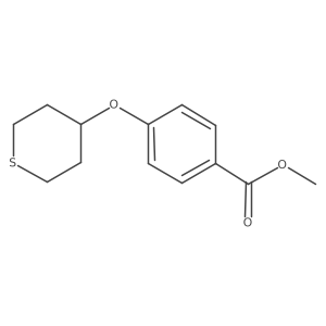 Methyl 4-(tetrahydro-2h-thiopyran-4-yloxy)benzoate结构式