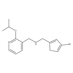 [(4-Bromothiophen-2-yl)methyl]({[2-(propan-2-yloxy)pyridin-3-yl]methyl})amine结构式