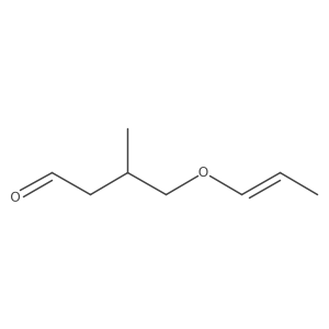 Butanal, 3-methyl-4-(1-propenyloxy)-, [R-(E)]-结构式