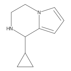 1-Cyclopropyl-1,2,3,4-tetrahydropyrrolo[1,2-a]pyrazine结构式