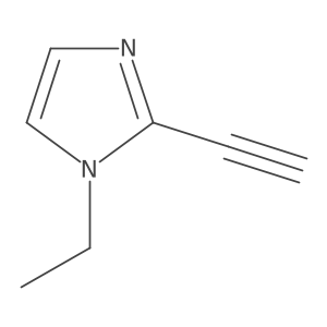 1-ethyl-2-ethynyl-1H-imidazole结构式
