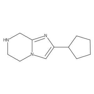 2-Cyclopentyl-5H,6H,7H,8H-imidazo[1,2-A]pyrazine Structure