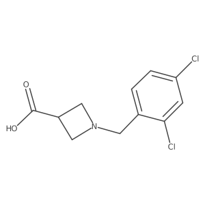 1-[(2,4-Dichlorophenyl)methyl]azetidine-3-carboxylic acid Structure