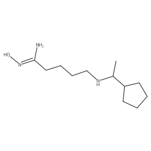 Pentanimidamide, 5-[(1-cyclopentylethyl)amino]-N-hydroxy-结构式