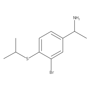 Benzenemethanamine, 3-bromo-I+/--methyl-4-[(1-methylethyl)thio]-, (I+/-R)-结构式