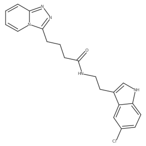 N-[2-(5-chloro-1H-indol-3-yl)ethyl]-4-([1,2,4]triazolo[4,3-a]pyridin-3-yl)butanamide Structure
