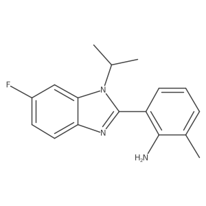 6-[6-fluoro-1-(propan-2-yl)-2,3-dihydro-1H-1,3-benzodiazol-2-ylidene]-2-methylcyclohexa-2,4-dien-1-imine Structure