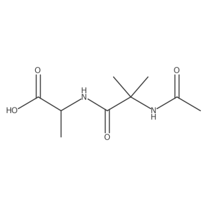 N-Acetyl-2-methylalanyl-L-alanine Structure