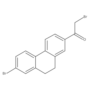 2-Bromo-1-(7-bromo-9,10-dihydrophenanthren-2-yl)ethanone Structure