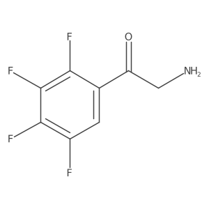 2-Amino-1-(2,3,4,5-tetrafluorophenyl)ethan-1-one结构式